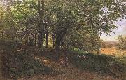 Edmund George Warren,RI Rest in the cool and shady Wood (mk46) oil painting artist